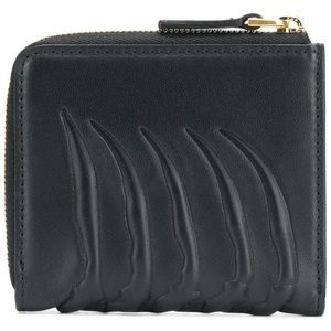 ALEXANDER MCQUEEN Rib Cage Zip Leather Wallet